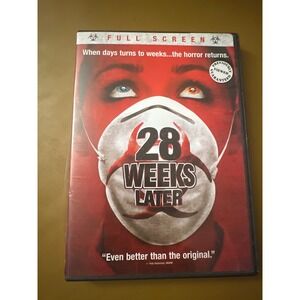28 Weeks Later DVD 2007 Full Screen Horror Movie Sequel Rose Byrne Jeremy Renner